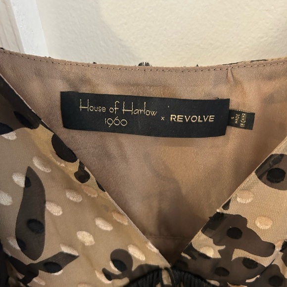 HOUSE OF HARLOW 1960 x REVOLVE Nanda Dress in Black Vintage Floral - Picture 4 of 6